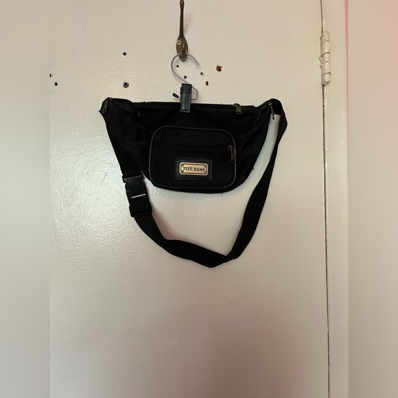 Vintage Black Five Rams Fanny pack/Belt bag - Picture 1 of 5